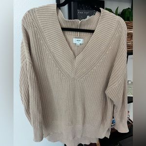 Aerie Oversized Tan Sweater